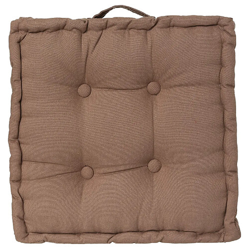 Atmosphera, Createur D'Interieur Coussin de sol - 40 x 40 cm Taupe