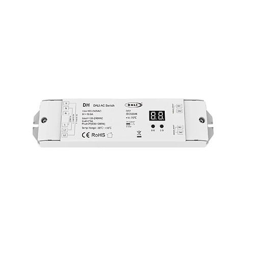 Ledkia Interrupteur DALI-2 ON/OFF 5A Blanc