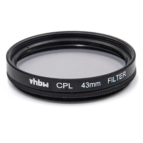 Filtre CPL-Pol universel vhbw43mm pour Canon Casio Pentax Olympus Panasonic Sony Nikon Ricoh Sigma Tamron Samsung Fujifilm Agfa Minolta Kodak.