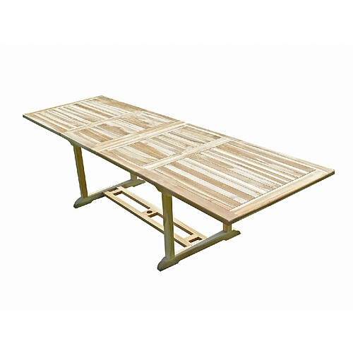 C&L Jardin Table BATAN teck brut 10/12