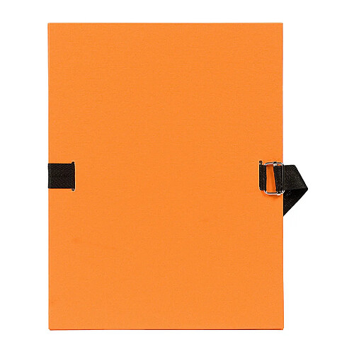 EXACOMPTA Chemise à dos extensible, A4, carton, orange ()