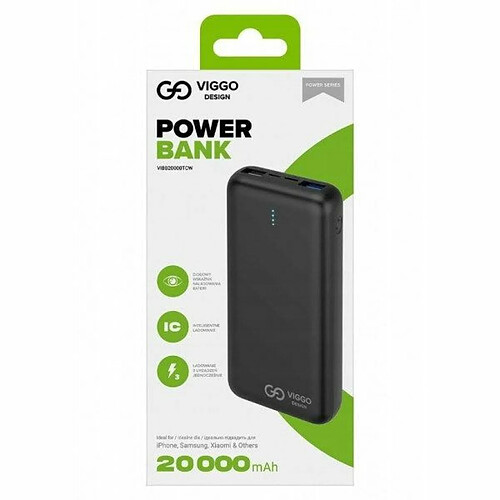 VEGA POWER 20000 MAH USB-C CZARNY POWER 20000MAH