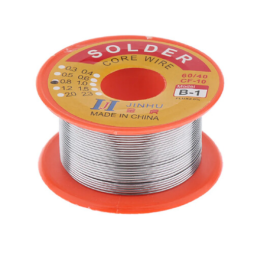 60/40 étain Fil De Soudure Fil De Colophane Souder 2% Flux Bobine 0.8mm 50g Argent