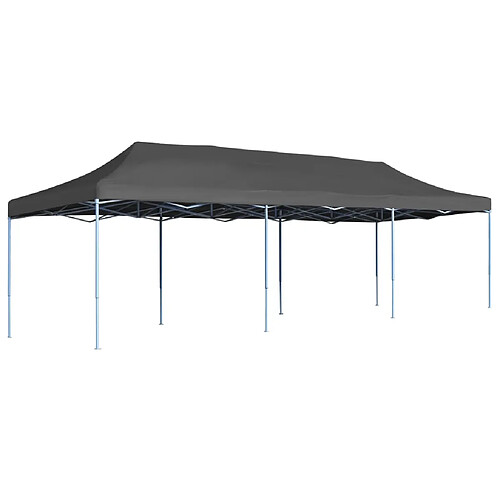 vidaXL Tente de réception pliable 3 x 9 m Anthracite