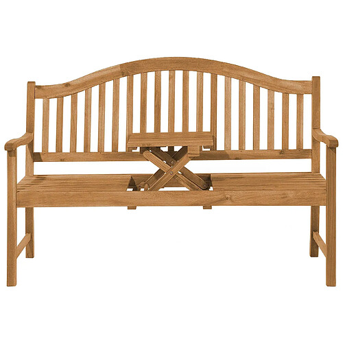 Beliani Banc de jardin HILO Acacia Bois clair