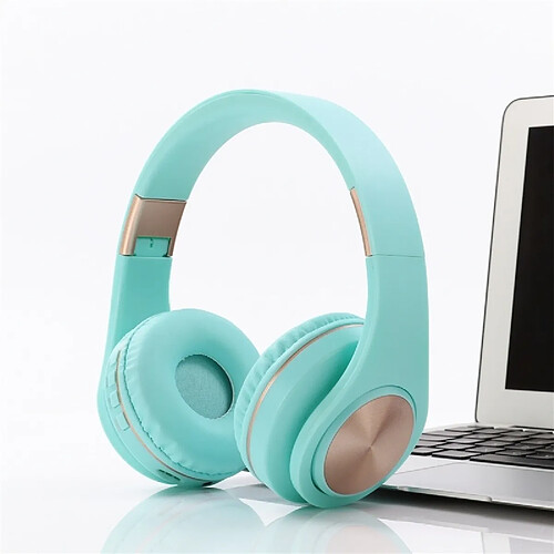 Wewoo Écouteur Bluetooth A1 4.2 Candy Color Super Base Casque BluetoothLecture de musique en supportchangement de volumeContrôle du volume et réponse Vert menthe