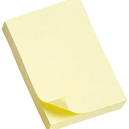 Notes repositionnables jaune classique Post-it 76 x 51 mm - bloc de 100 feuilles - Lot de 12