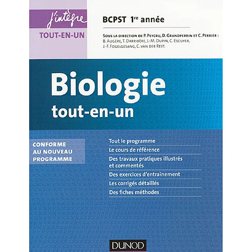 Biologie tout-en-un BCPST 1re année : conforme au nouveau programme · Occasion