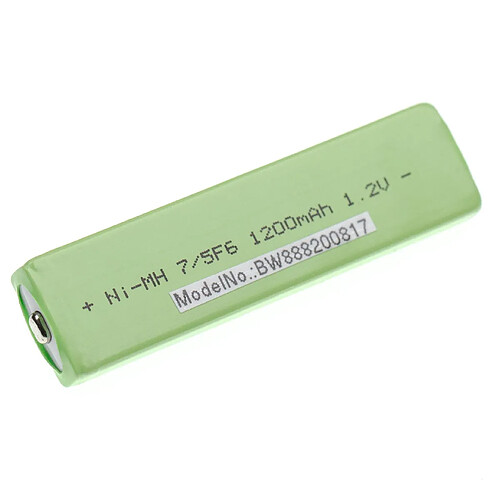 vhbw Batterie 7/5F6, remplace pour Victor BN-R129, bouton Top, 1100mAh, 1,2V, NiMH