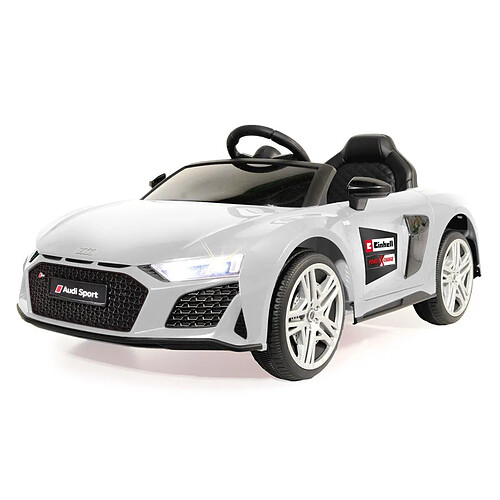 Jamara Ride-On Audi R8 Spyder 18V blanc Einhell Power X-Change inkl. Starter Set