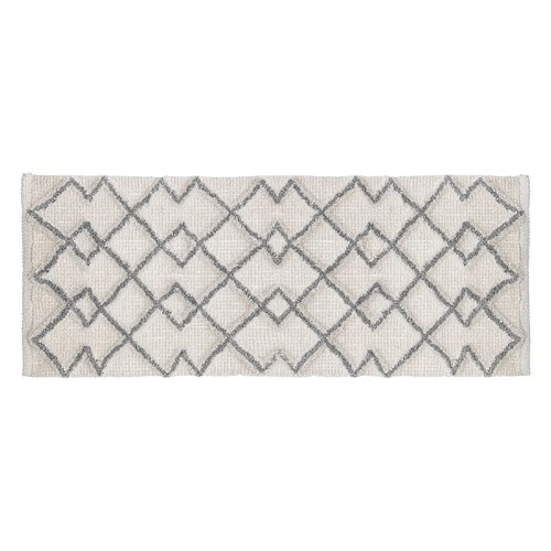 Five Simply Smart Tapis Ethnique pour salle de bain - 50 x 120 cm - Gris