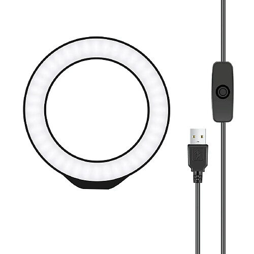 Yonis Ring Light USB LED 12cm Portable Rose