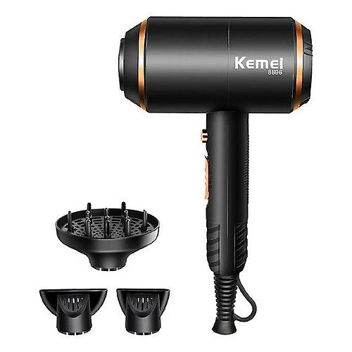 Universal Sèche-cheveux Comey 4000W Sèche-cheveux électriques professionnels Puissant souffleur de bouteille chaude/froide Coiffure Sèche-cheveux Outil de séchage(Le noir)