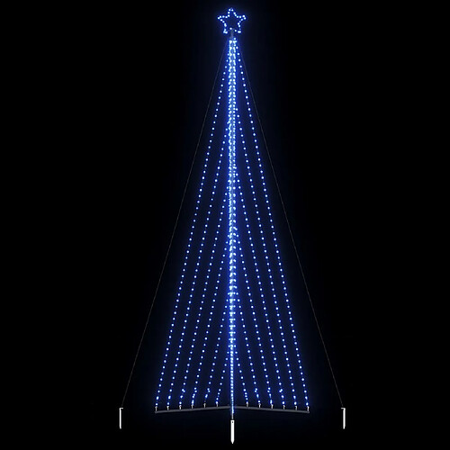 vidaXL Guirlande de sapin de Noël 789 LED bleu 480 cm