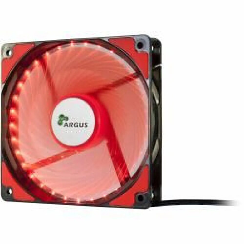 Inter-Tech L-12025 Boitier PC Ventilateur (FAN ARGUS L-12025 RD 120MM - 120 mm, 1200U/min, 3.9 W, 12 V, 20 dBA, 59.46 cbm/h, rot)