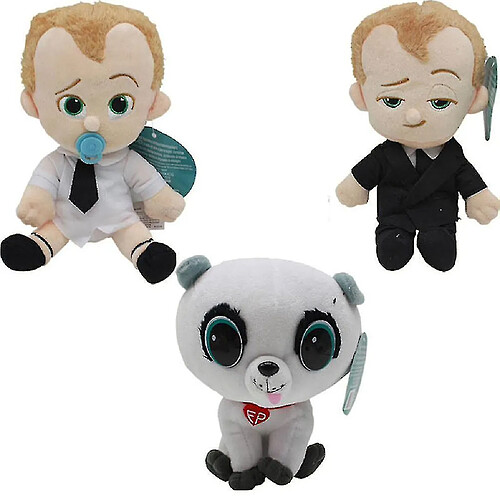 Universal 3pcs bébé patron dessin animé peluche poupée 20cm