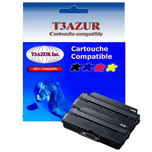 2 Toners Laser compatibles pour Samsung Xpress M2820, M2870 (MLT-D115L) - T3AZUR