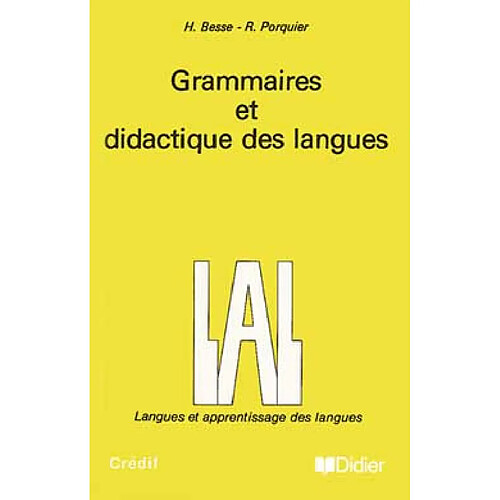 Grammaires et didactique des langues · Occasion