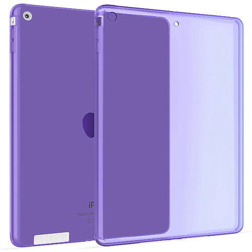 OKULI Transparent Étui Silicone Coque Housse Case Cover pour Apple iPad 2, iPad 3, iPad 4 en Violet