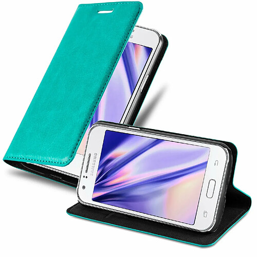 Cadorabo Coque Samsung Galaxy J1 2015 Etui en Turquoise