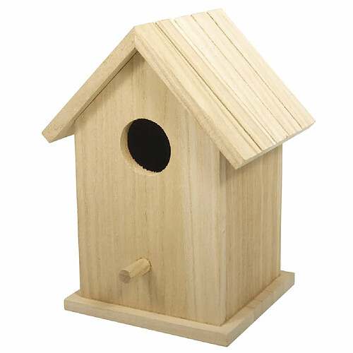 Rayher boîte 62291000 nichoir à oiseaux en bois fSC mix credit 12 5 x 10 x 17 cm 2 pièces