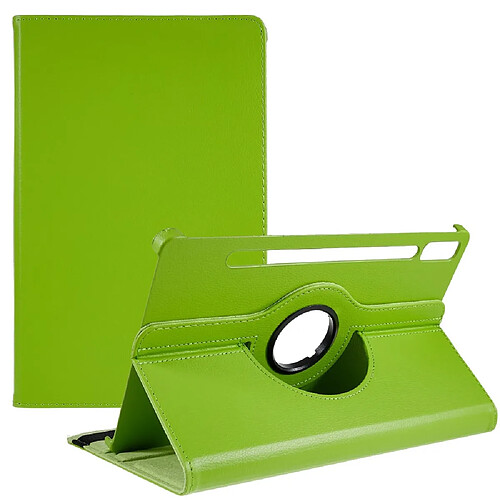 Etui en PU anti-chocs avec support pour votre Lenovo Tab P11 Pro Gen 2 - vert