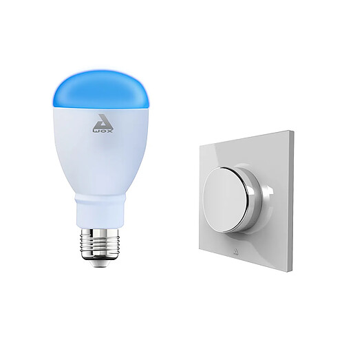 AwoX Set ampoule LED + interrupteur sans fil Smart Pebble - Chacon