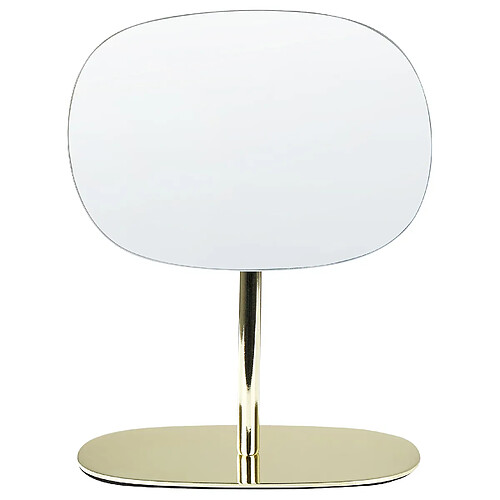 Beliani Miroir de table CHARENTE Doré