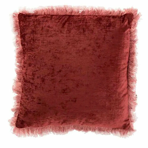 Paris Prix Coussin Déco Franges 45x45cm Bordeaux