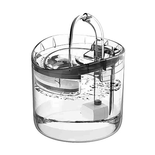 Universal Fontaine transparente pour chat avec filtre 1,6 l distributeur automatique d'eau pour chien boisson de boisson pour hibou éleveur | Fournitures d'arrosage pour nourriture de chat