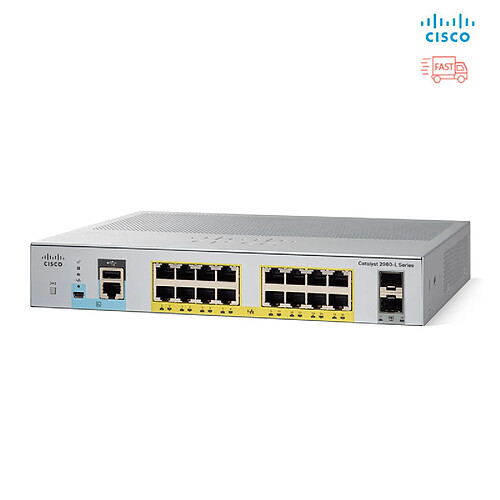 Cisco Systems Cisco Catalyst C1000-16FP-2G-L commutateur réseau Géré L2 Gigabit Ethernet (10/100/1000) Connexion Ethernet, supportant