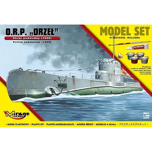 ORP"Orzel"(Polish Submarine1939)ModelSet - 1:400e - Mirage Hobby