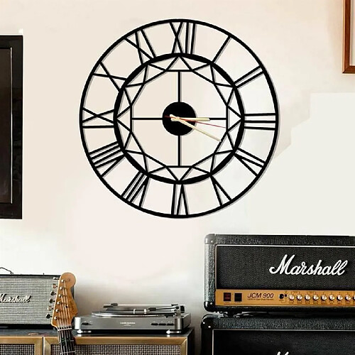 DEKORY Azua Horloge Murale en Métal 50cm