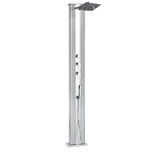 Formidra Douche hybride dada 37 l - inox anodisé + rince pieds