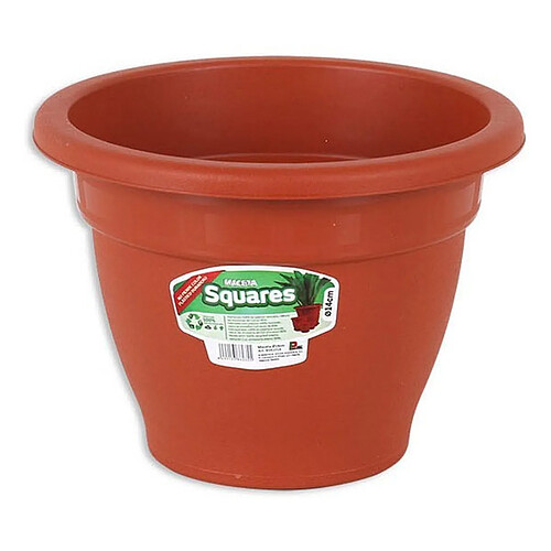 Totalcadeau Pot de fleur marron Mesure - 40 cm pas cher