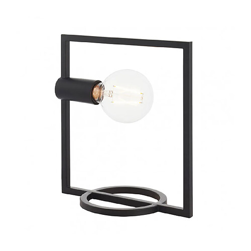 Endon Lampe de table Shape Acier Noir mat 1 ampoule 29,5cm