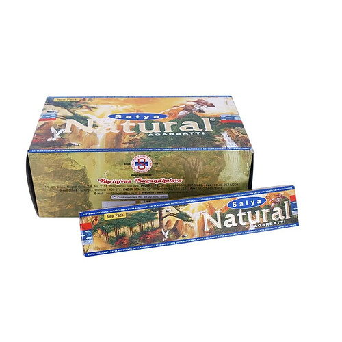 Boite complète encens Satya Sai Baba Agarbatti 180g Natural