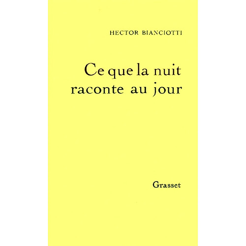 Ce que la nuit raconte au jour · Occasion