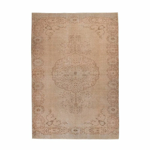 Paris Prix Tapis Vintage à Poils Courts Toska Beige 80 x 150 cm