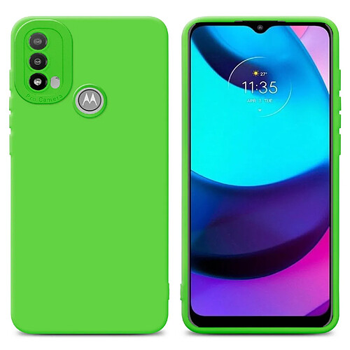 Cadorabo Coque Motorola MOTO E20 Etui en Vert