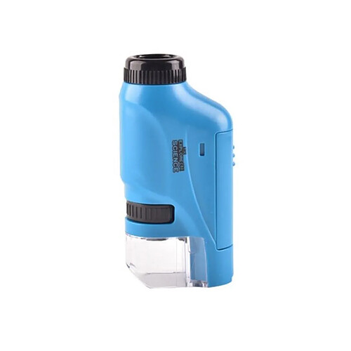 Yonis Microscope Portable Enfant 60-120x LED Bleu