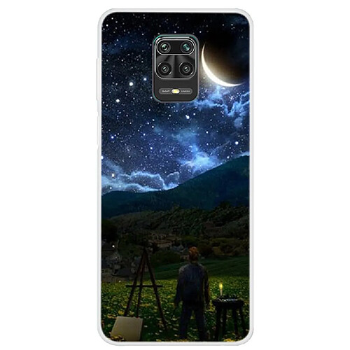 Coque en TPU impression de motifs nuit étoilée pour votre Xiaomi Redmi Note 9S/Note 9 Pro Max/Note 9 Pro