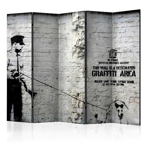 Artgeist Paravent - Banksy - Graffiti Area II [Room Dividers] [225x172]