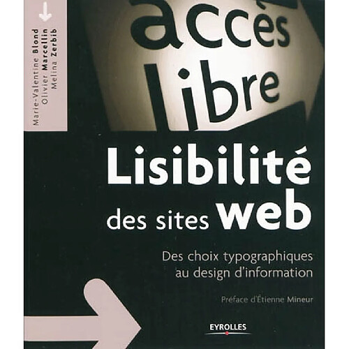 Lisibilité des sites Web : des choix typographiques au design d'information · Occasion