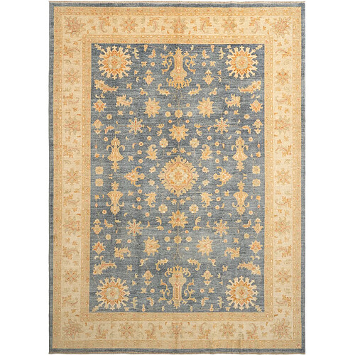 Vidal Tapis de laine 341x250 Bleu Kaizar