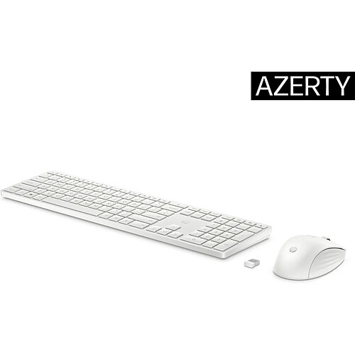 clavier et souris HP 4R016AA Blanc