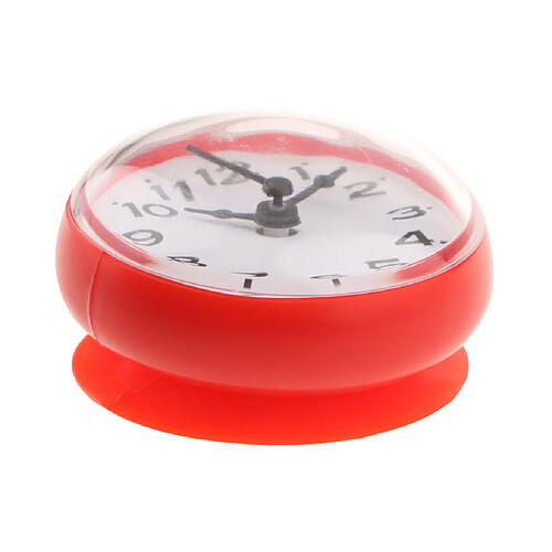 silicone étanche cuisine salle de bain baignoire douche ventouse horloge rouge