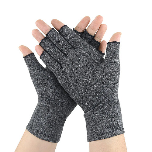 INF Gants de compression contre l'arthrite Gris Grey S