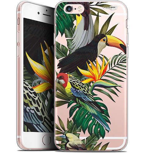 Caseink Coque arrière Apple iPhone 6/6s (4.7 ) Gel HD [ Nouvelle Collection - Souple - Antichoc - Imprimé en France] Toucan Tropical