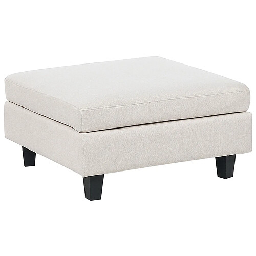 Beliani Ottoman UNSTAD Beige clair